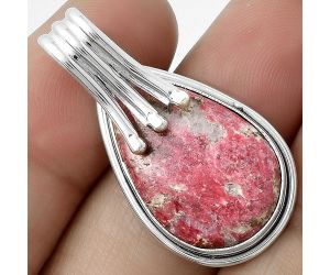 Natural Pink Thulite - Norway Pendant SDP116767 P-1664, 15x24 mm