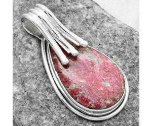 Natural Pink Thulite - Norway Pendant SDP116767 P-1664, 15x24 mm