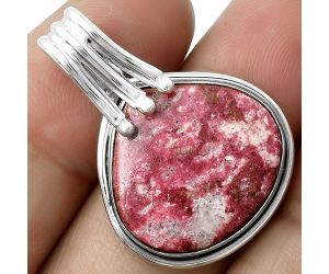 Natural Pink Thulite - Norway Pendant SDP116773 P-1664, 19x20 mm