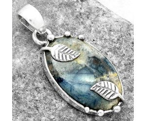 Natural Blue Scheelite - Turkey Pendant SDP116873 P-1226, 14x22 mm