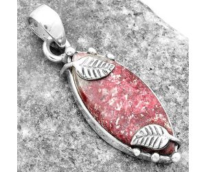 Natural Pink Thulite - Norway Pendant SDP116882 P-1226, 11x25 mm