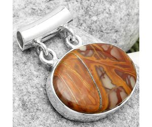 Natural Noreena Jasper Pendant SDP117299 P-1198, 15x20 mm