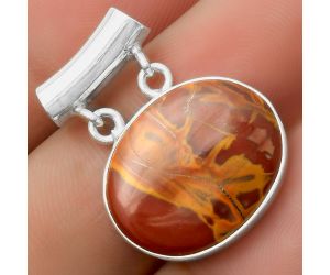 Natural Noreena Jasper Pendant SDP117323 P-1198, 16x20 mm