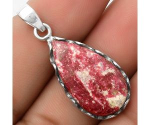 Natural Pink Thulite - Norway Pendant SDP117595 P-1624, 14x26 mm