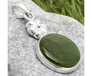 Natural Chrome Chalcedony Pendant SDP117625 P-1308, 18x18 mm