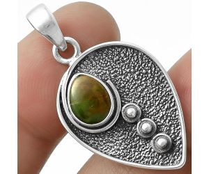 Natural Chrome Chalcedony Pendant SDP117800 P-1336, 7x9 mm