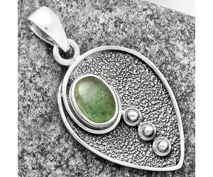 Natural Green Aventurine Pendant SDP117801 P-1336, 7x9 mm