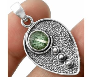 Natural Green Aventurine Pendant SDP117805 P-1336, 8x8 mm