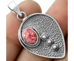 Natural Pink Thulite - Norway Pendant SDP117808 P-1336, 7x9 mm