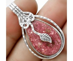 Natural Pink Thulite - Norway Pendant SDP117876 P-1643, 16x25 mm