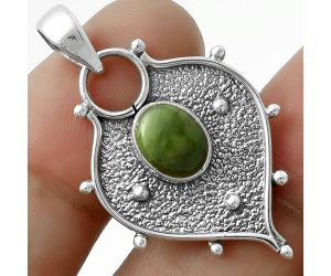 Natural Chrome Chalcedony Pendant SDP118059 P-1403, 7x9 mm