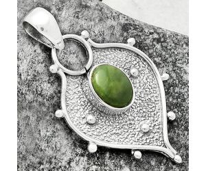 Natural Chrome Chalcedony Pendant SDP118059 P-1403, 7x9 mm