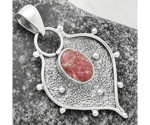 Natural Pink Thulite - Norway Pendant SDP118081 P-1403, 7x9 mm