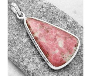 Natural Pink Thulite - Norway Pendant SDP118212 P-1001, 22x33 mm