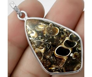 Natural Turtella Jasper - USA Pendant SDP118229 P-1001, 22x34 mm