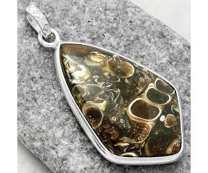 Natural Turtella Jasper - USA Pendant SDP118229 P-1001, 22x34 mm