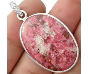 Natural Pink Thulite - Norway Pendant SDP118245 P-1001, 21x31 mm