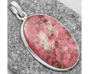 Natural Pink Thulite - Norway Pendant SDP118245 P-1001, 21x31 mm