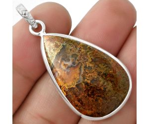 Natural Rare Cady Mountain Agate Pendant SDP118255 P-1001, 18x31 mm