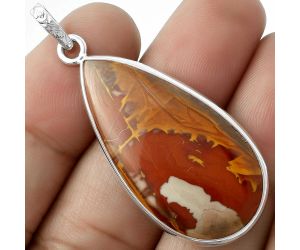 Natural Noreena Jasper Pendant SDP118312 P-1001, 18x36 mm