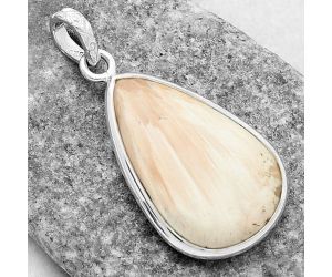 Natural Orange Scolecite - India Pendant SDP118331 P-1001, 17x27 mm