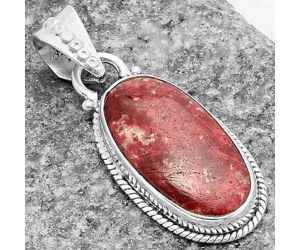 Natural Pink Thulite - Norway Pendant SDP118710 P-1056, 11x21 mm