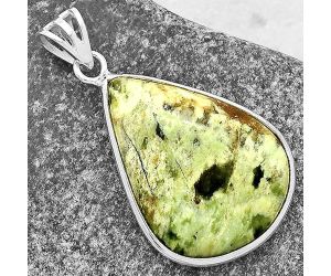 Natural Chrome Chalcedony Pendant SDP119012 P-1001, 21x28 mm