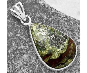 Dragon Blood Stone - South Africa Pendant SDP119031 P-1001, 16x23 mm