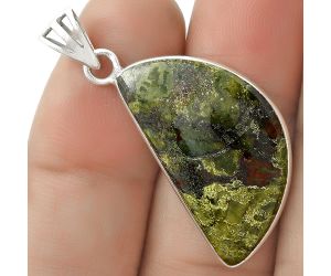 Dragon Blood Stone - South Africa Pendant SDP119038 P-1001, 15x27 mm