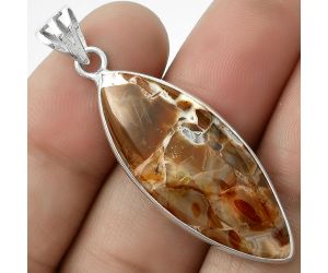 Natural Tabu Jasper Pendant SDP119099 P-1001, 14x35 mm