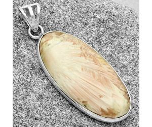 Natural Orange Scolecite - India Pendant SDP119109 P-1001, 15x33 mm