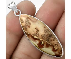 Natural Coffee Bean Jasper Pendant SDP119115 P-1001, 14x38 mm