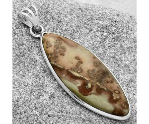 Natural Coffee Bean Jasper Pendant SDP119115 P-1001, 14x38 mm