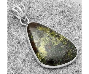 Dragon Blood Stone - South Africa Pendant SDP119117 P-1001, 16x26 mm