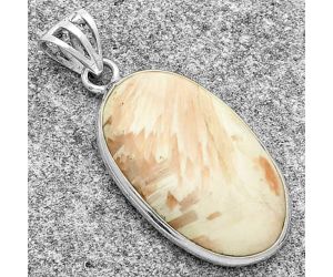 Natural Orange Scolecite - India Pendant SDP119119 P-1001, 15x25 mm