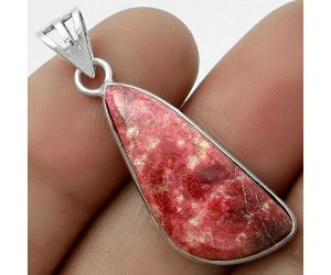 Natural Pink Thulite - Norway Pendant SDP119124 P-1001, 11x26 mm