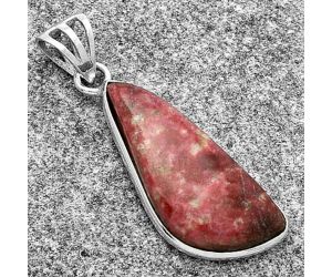 Natural Pink Thulite - Norway Pendant SDP119124 P-1001, 11x26 mm