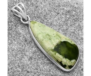 Natural Chrome Chalcedony Pendant SDP119134 P-1001, 13x30 mm