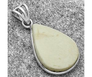 Natural White Scolecite Pendant SDP119138 P-1001, 16x23 mm