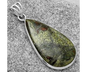 Dragon Blood Stone - South Africa Pendant SDP119159 P-1001, 18x33 mm