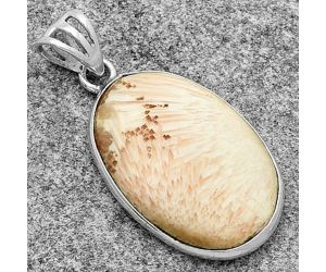 Natural Orange Scolecite - India Pendant SDP119359 P-1001, 15x25 mm