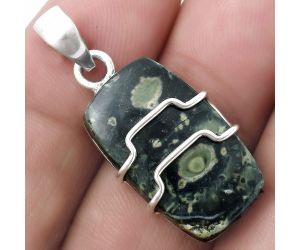 Natural Star Galaxy Jasper Pendant SDP119924 P-1638, 13x22 mm