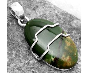 Natural Chrome Chalcedony Pendant SDP119944 P-1638, 15x26 mm