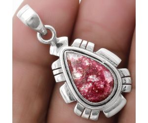 Natural Pink Thulite - Norway Pendant SDP119968 P-1179, 9x15 mm