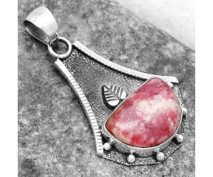 Natural Pink Thulite - Norway Pendant SDP120041 P-1715, 11x16 mm