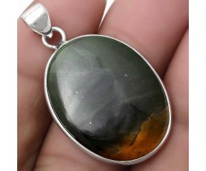 Natural Chrome Chalcedony Pendant SDP120100 P-1001, 20x27 mm