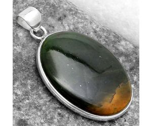 Natural Chrome Chalcedony Pendant SDP120100 P-1001, 20x27 mm