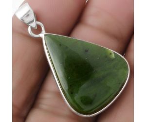 Natural Chrome Chalcedony Pendant SDP120116 P-1001, 20x26 mm