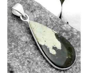 Natural Chrome Chalcedony Pendant SDP120133 P-1001, 15x30 mm