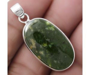 Natural Chrome Chalcedony Pendant SDP120199 P-1001, 15x25 mm